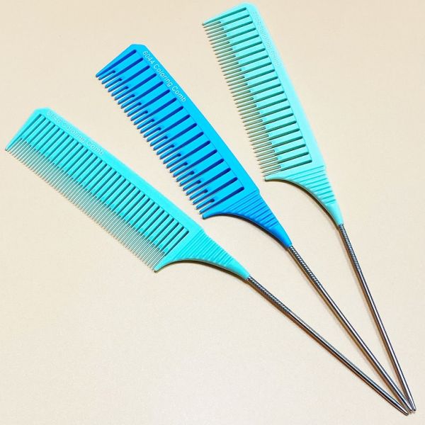 By perfect beauty Highlighting Comb Set MINT BLUE 3 pcs